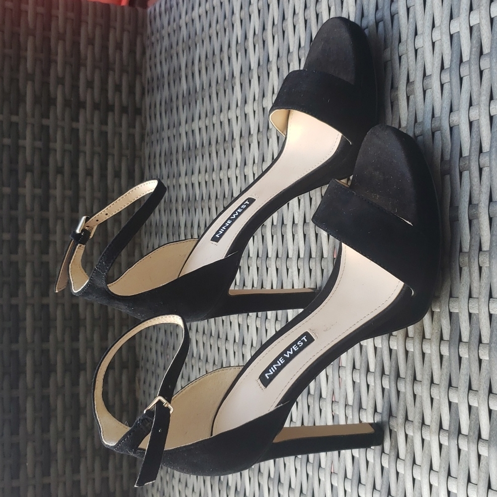 Nine West, evening sandals suede